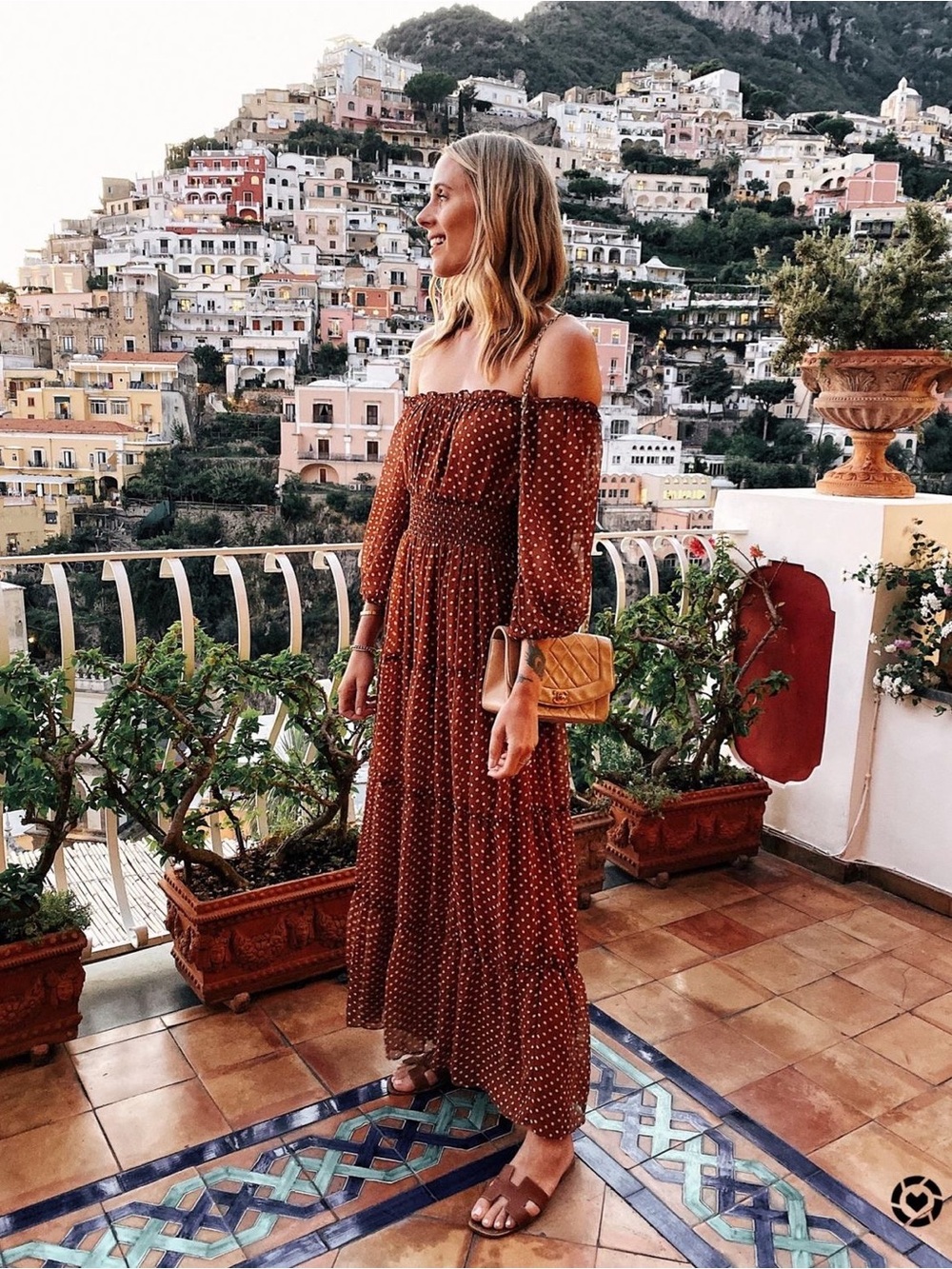House of Harlow 1960 x REVOLVE Sapphire Dress S NWOT Brown Polka Dot Maxi Dress - Picture 2 of 8